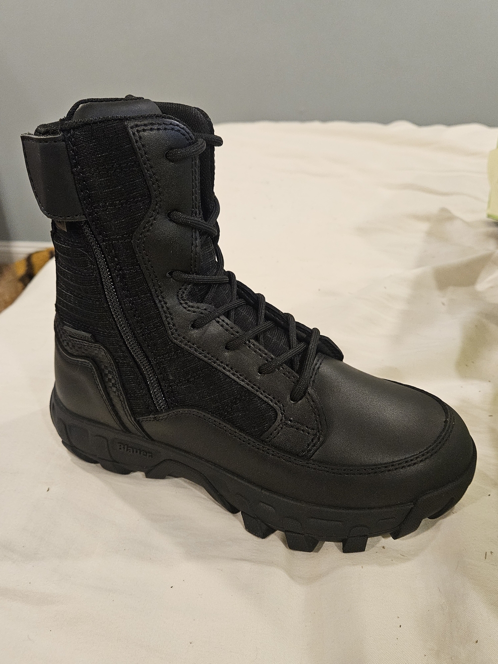 Blauer Black Tactical Lace-Up Boot